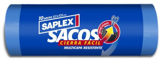 Saplex Saco Resi Azul C/F 82X105(10)100L