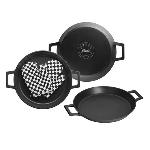 Série Absolut Black Poêles et casseroles INOXIBAR Série Absolut Black. Poêle à paella 32 cm.