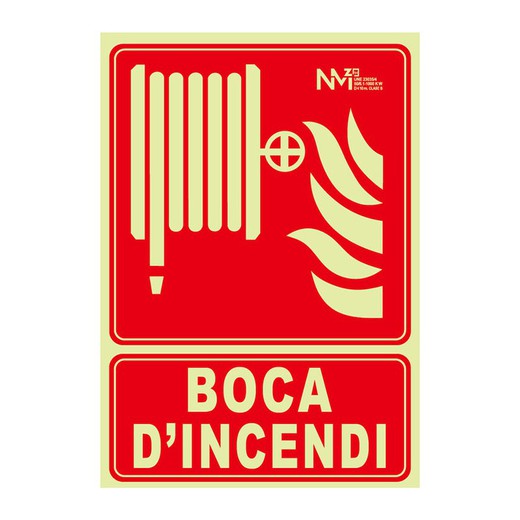 Se�Al Boca D'incendi Pvc 0,7mm 210x300mm