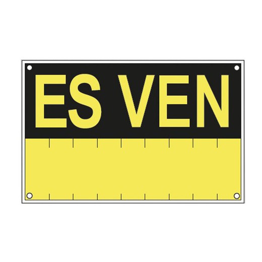 Se�Al Es Ven Pvc0,4mm Amarillo 350x450mm