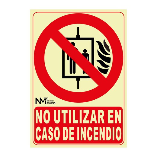 Se�Al No Ut En Caso De Incen. 210x300mm