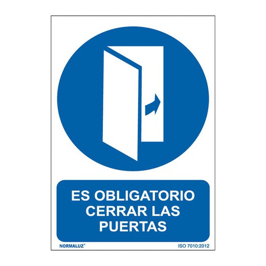 Se�Al Oblig Cerrar Las Puertas 210x300mm