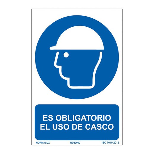 Se�Al Oblig Uso Del Casco  210x300mm