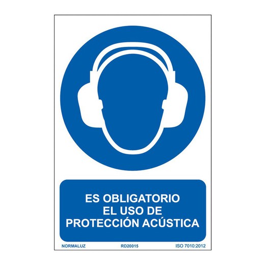 Se�Al Oblig Uso Protec. Acus.  210x300mm