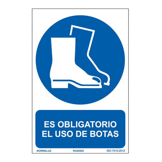 Se�Al Obliga. El Uso De Botas 210x300mm