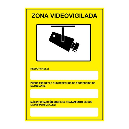 Se�Al Pelig Zona Videovigilada 210x300mm