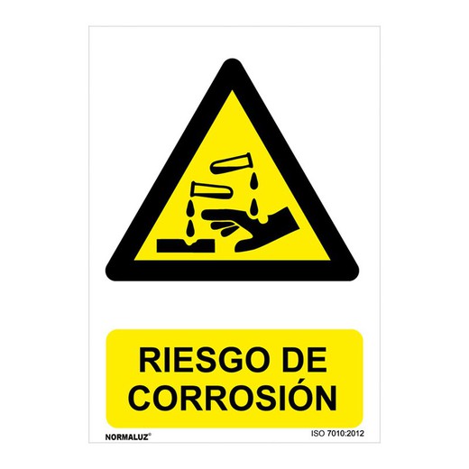 Se�Al Peligro Riesgo De Corrosion 210x30