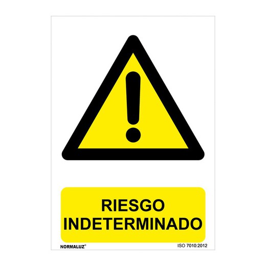 Se�Al Peligro Riesgo Indeter. 210x300mm