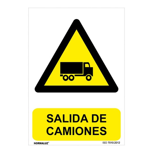 Se�Al Peligro Salida Camiones 210x300mm