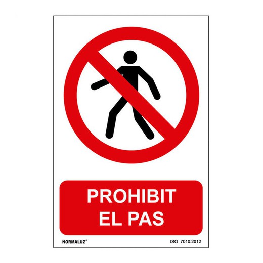 Se�Al Prohibit El Pas  210x300mm