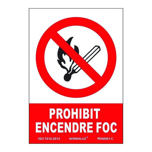 Se�Al Prohibit Encendre Foc