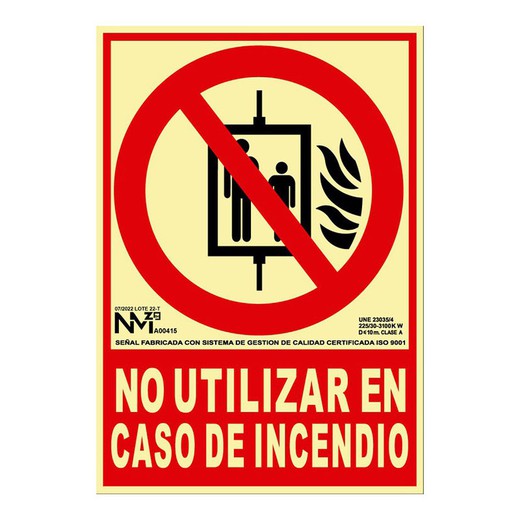 Se�Al Protec. Contra Incendio 210x300mm