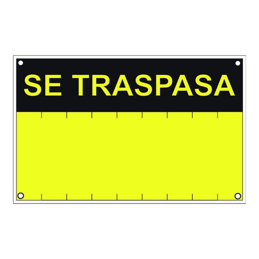 Se�Al Se Traspasa  Pvc 0,4mm Amarillo