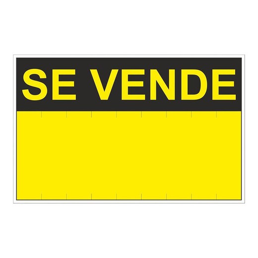 Se�Al Se Vende  350x450mm Amarillo