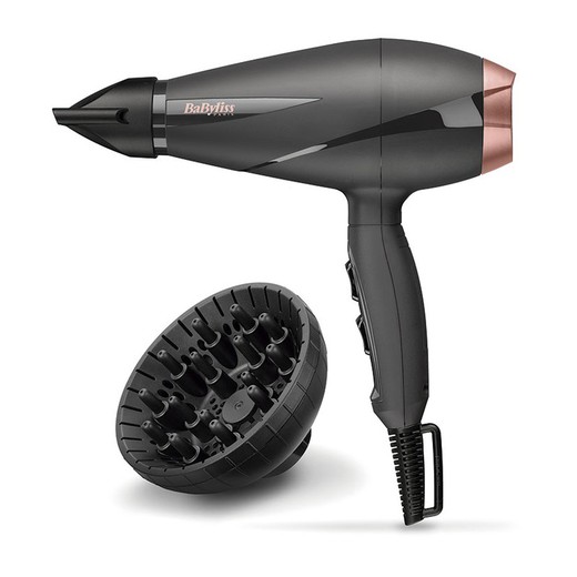 Assecador de cabell BABYLISS Smooth Pro Assecador 2100W Difusor Ionic Gris/Ros
