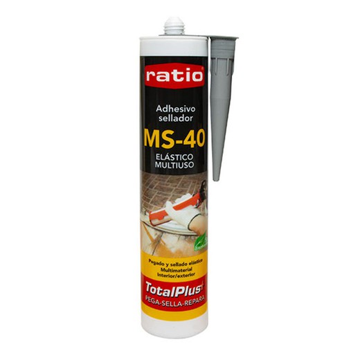 RATIO MS Polymer MS-40 selante adesivo. Adesivo Selante Msp Multiuso Cinza