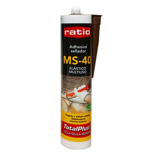 RATIO MS Polymer MS-40 selante adesivo. Adesivo selante multiuso marrom Msp