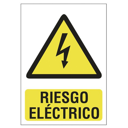 Señales de peligro. Señal 210X297 Pvc Riesgo Electrico