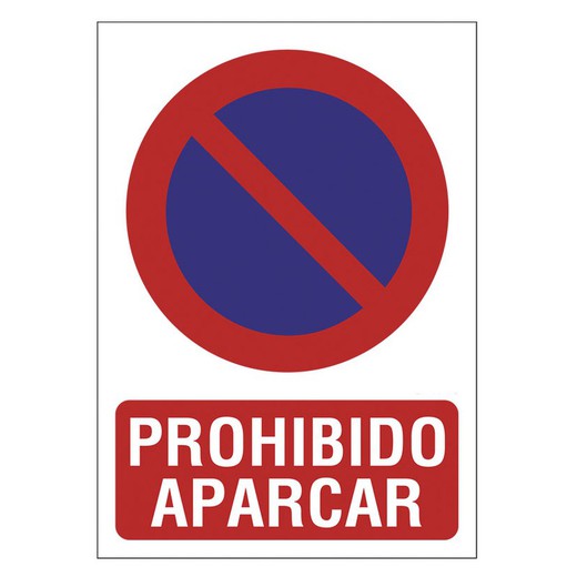 Senyals de prohibició. Senyal 210X297 Pvc Prohibit Aparcar