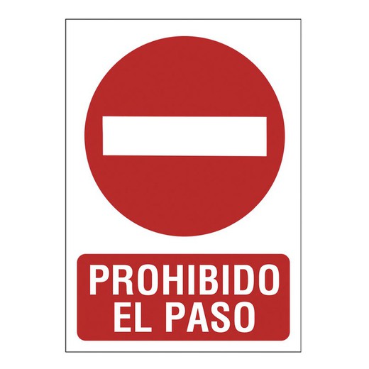 Senyals de prohibició. Senyal 210X297 Pvc Prohibit El Paso