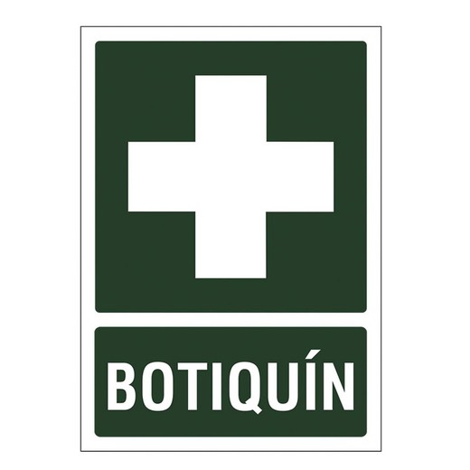 Signalisation routière de sécurité et de sauvetage. Panneau 210X297 Trousse de premiers soins en PVC