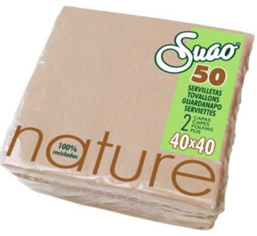 Servilleta Suao Nature 2C 40X40 (50)