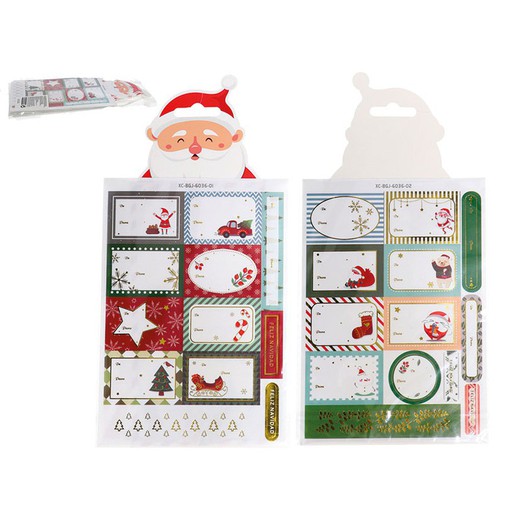 Set 25 adhesivos navidad 20,7x14,5 cm.