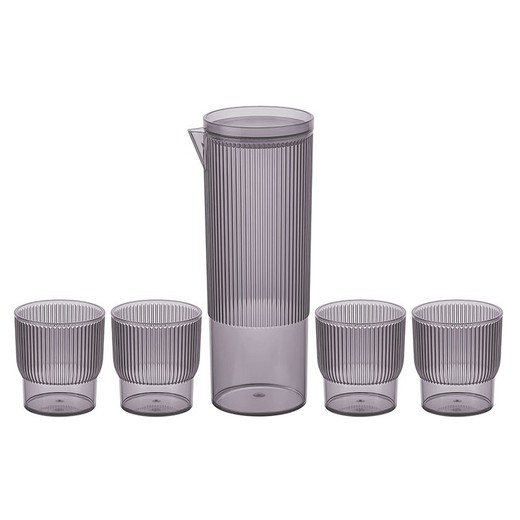 Set Jarra 1,1l+4 Vasos Neve Ps Ahumado