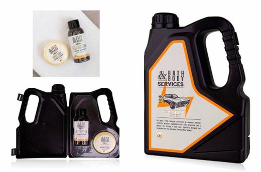 Set Regalo Hombre Lata Aceite Coche