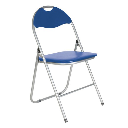 Cadeira dobrável de metal Cadeira dobrável de metal/azul