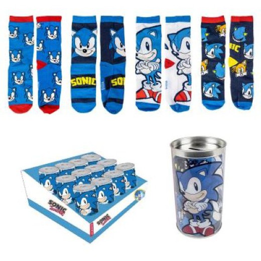 Sonic Hucha + 4par Calcetines   2312