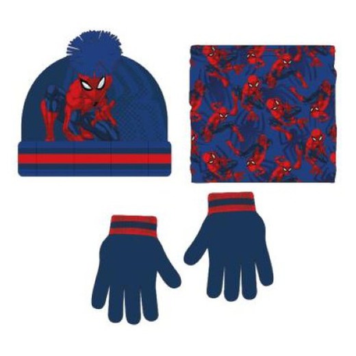 Spiderman Gorro + Guantes +Cuello 10255