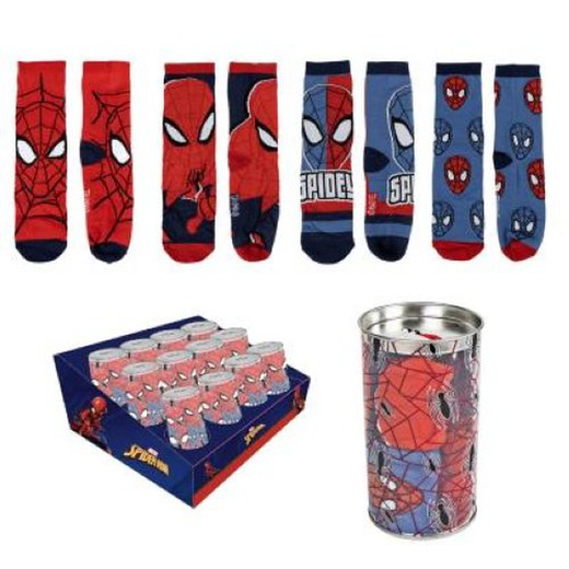 Spiderman Hucha + 4par Calcetines   2311