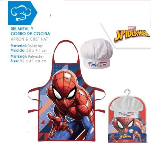 Spiderman Set Delantal     Mv15877Dt