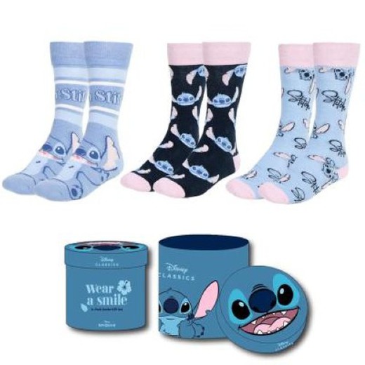 Stitch Calcetines Pack 3u Adulto 2449