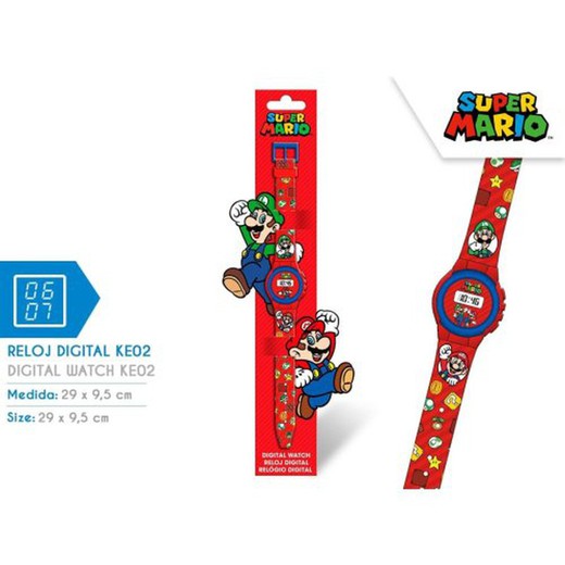 Super Mario Bros Reloj Digital Gsm4234