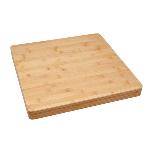 Tabla Cortar Bambu 37X37Xh.3,5 Cm.