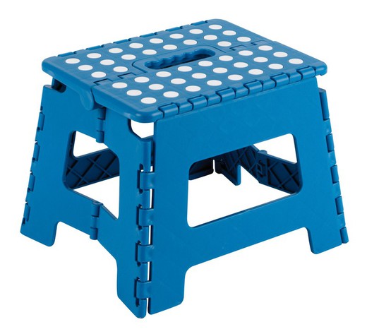 Tabouret pliant polyvalent. Tabouret Pliant 25X20X21 Cm. Bleu