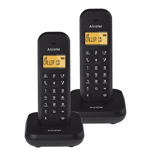 Téléphone numérique sans fil ALCATEL E155 DECT Téléphone Alcatel E155 Dect Black Duo