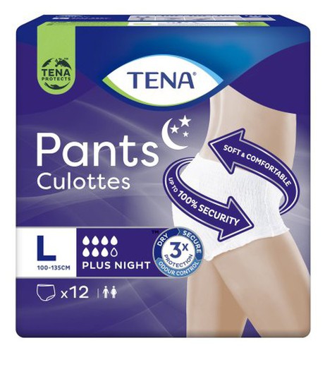 Tena Pants Unisex Plus Night -L- (12) 7G