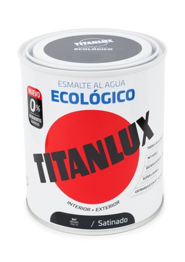 Titanlux Base Agua Negro 750ml Satinado