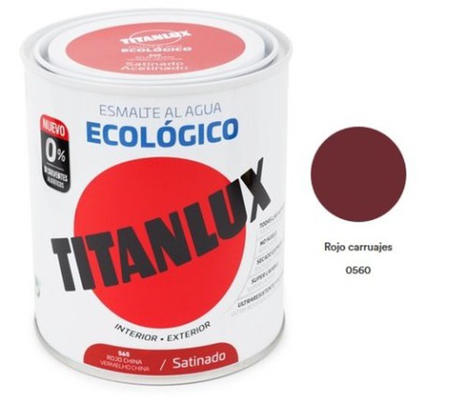 Titanlux Base Agua Rojo Carru 750ml Sat.