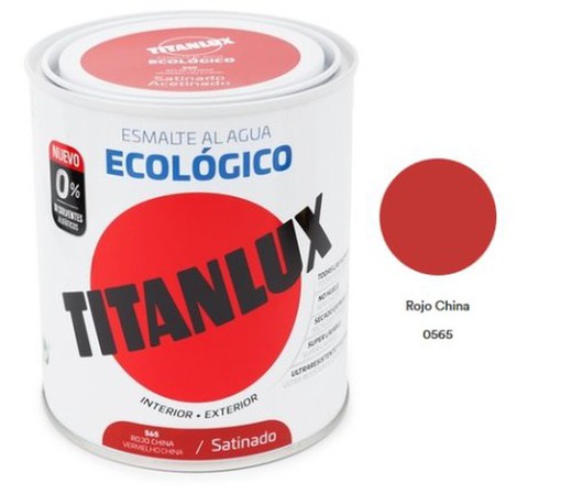 Titanlux Base Agua Rojo China 750ml Sat.