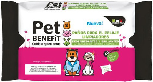 Toallita Perros Pet Benefit (40)