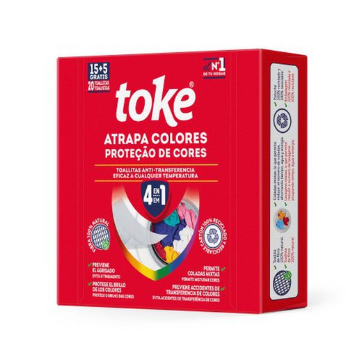 Toke Atrapa Colores Toallitas (15+5)