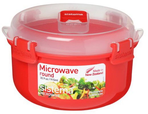 Tupper Sistema Microondas  Redondo 915