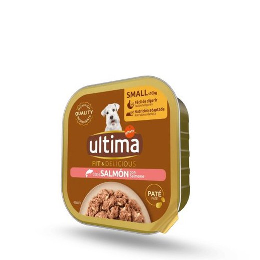 Ultima Dog Mini Wet Tarrina Salmo 150 Gr