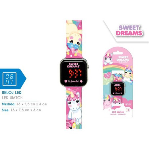 Unicornio Reloj Led              Kl11606