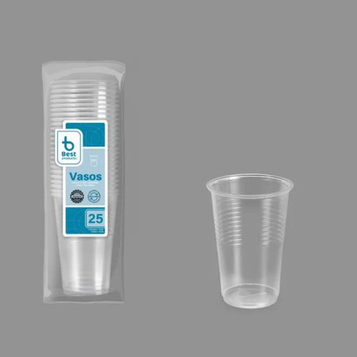 Vasos  200 Pp Transparente (25) R-730152