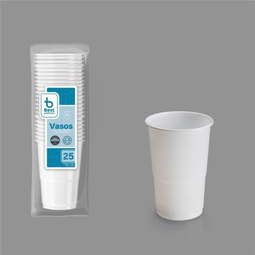 Vasos  250 Pp Blanco Reut. (25) 730155